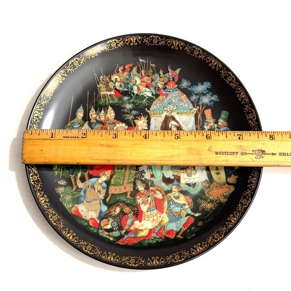 Vintage Russian Legends 1989 Plate Titled "The Golden Cockerel" by Tianex - Picture 6 of 9